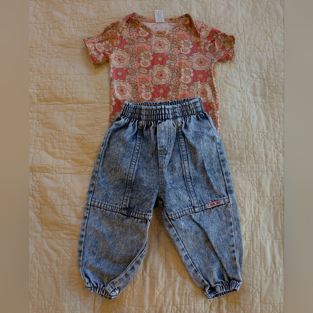 Vintage and Modern Toddler Outfit Bundle